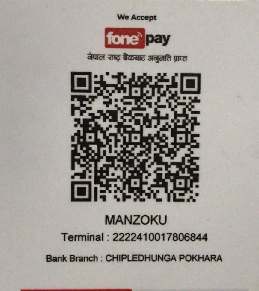 Manzoku Fonepay QR for NMB Bank payment